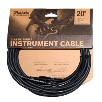 D'Addario Planet Waves 20' Classic Series Instrument Cable- Straight- Straight