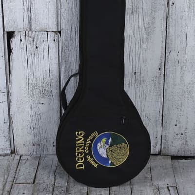 Deering Deluxe Padded Gig Bag for Open Back Banjo w Adjustable Backpack Straps for sale