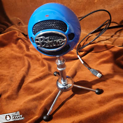Blue Snowball Desktop Mic w/ Stand Used image 3