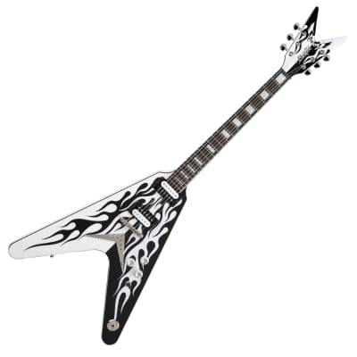 Dean Michael Schenker MS Custom Flames Flying V Guitar w