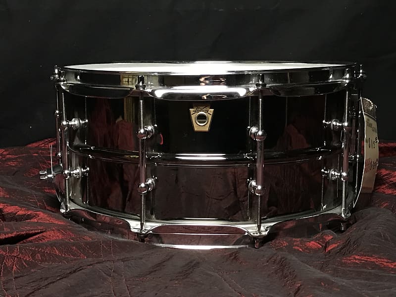 Ludwig LB417T Black Beauty 6.5x14" Brass Snare Drum with Tube Lugs image 4