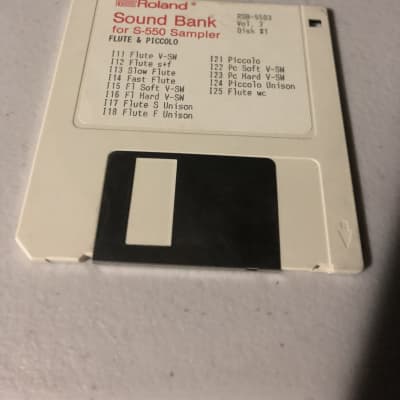 Roland  Sound Bank for S-550 Sampler Disk #1 1988