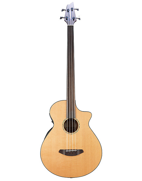 Breedlove Solo Bass FL Jumbo Cutaway Fretless Acoustic/Electric Bass Guitar Gloss Natural 2016 image 1