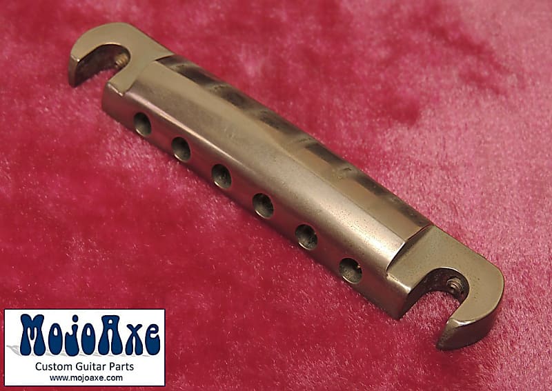 MojoAxe Compensated Wraparound Bridge for Vintage Les Paul Junior, Special,  or Historic RI - AGED