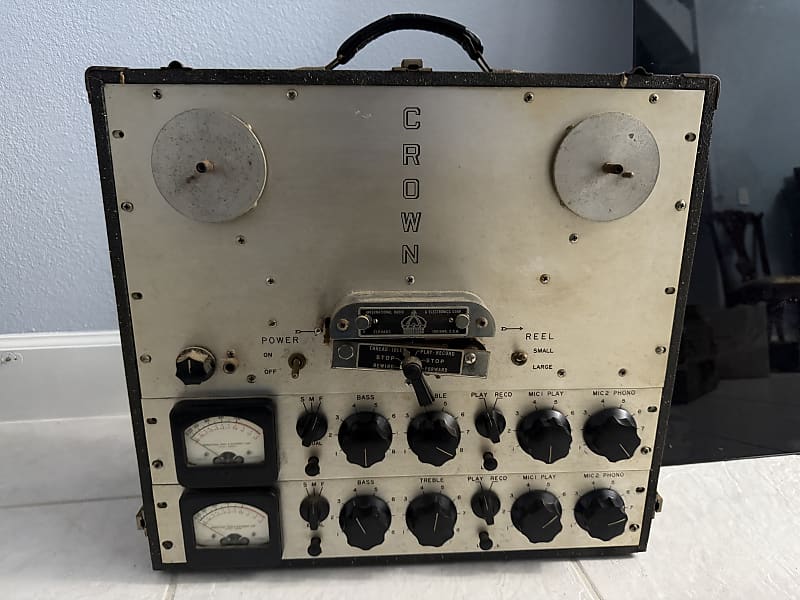 Crown 714c 4 track reel to reel player 1960s  			