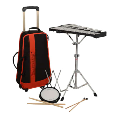 Ludwig M652RBR Musser Student Bell and Practice Pad Kit with Rolling Bag