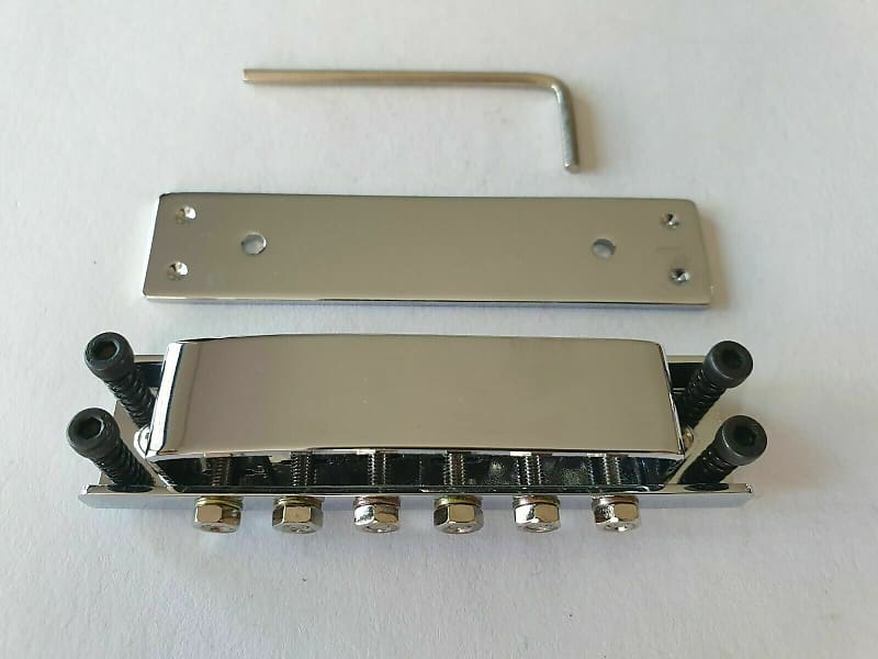Quality Tune o matic Bridge for Rickenbacker in Chrome image 1