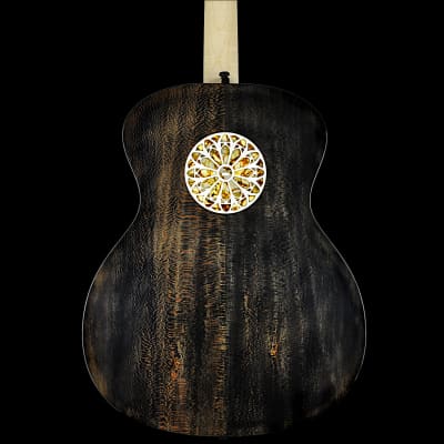 Turkowiak double-top GA acoustic guitar #524 - "Black Diamond" tier image 16