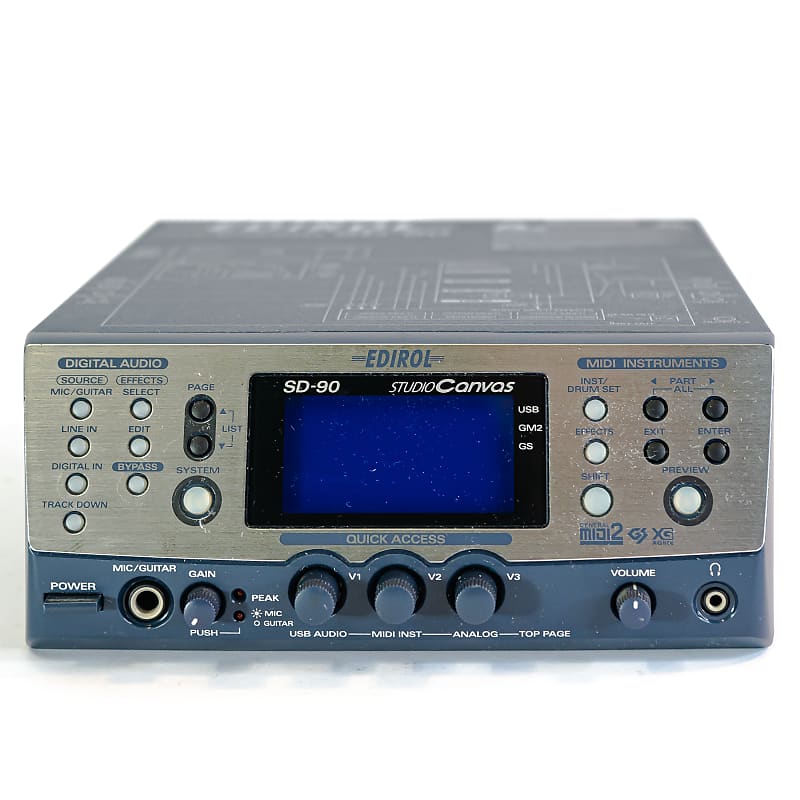 Roland Edirol SD-90 Studio Canvas 128-Voice Sound Module & USB Audio  Interface