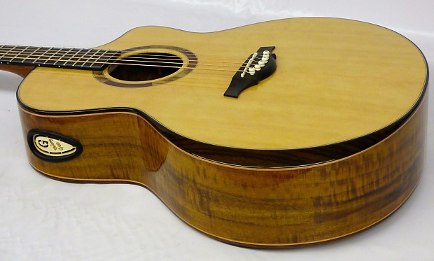 Yulong Guo Concert Steel String Guitar - Spruce Double Top, Koa back/sides image 1