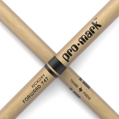 ProMark TX747N Classic Forward 747 Hickory Drumstick, Oval Nylon Tip image 4