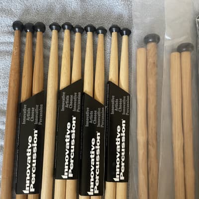 9 Pairs - Innovative Percussion TS-2, TS-TJ2, FT-1B, FT-1 Multi Tom Tenor Mallets Drum Sticks image 5