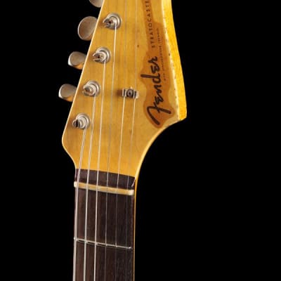 Fender Custom Shop 1960 Stratocaster® Heavy Relic Vintage White over 3-Tone Sunburst (606) - R69606 image 6