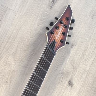 Jackson Concept Series Soloist SLAT7P HT MS Guitar, Ebony, Satin Bourbon Burst image 8