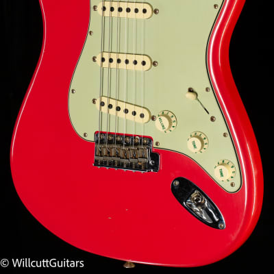 Fender Custom Shop Willcutt True '62 Stratocaster Journeyman Relic Fiesta Red 60s Oval C (874) for sale
