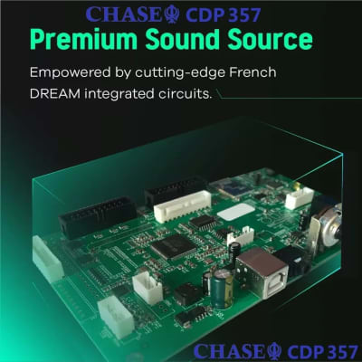 CHASE CDP 357 Grand Digital Electric Piano Cabinet Bundle - Premium Rosewood image 4