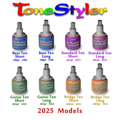 Tone Control - TONESTYLER BASS TEN SHORT multi-capacitor selector switch - Stellartone Custom Guitar & Bass Electronics image 3