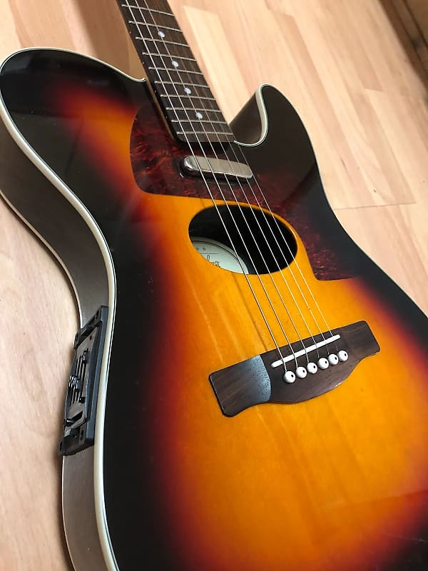 ⭐️Fender⭐️telecoustic DLX⭐️エレアコ⭐️ Fender Telecoustic Deluxe Acoustic Electric Guitar Candy Apple Red