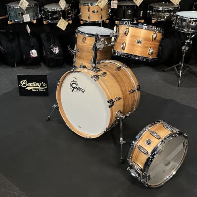Limited Edition Gretsch Brooklyn Series 12/14/20" Drum Kit Set in Exotic Figured Ash w/ Matching 14" Snare Drum image 10