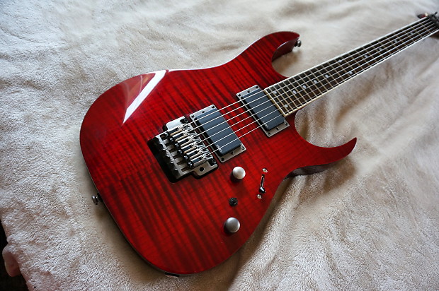 Ibanez RGT42FM Deep Red RGT 5 Piece Neck Through Electric Guitar Korea EMG Flamed Maple Tremolo