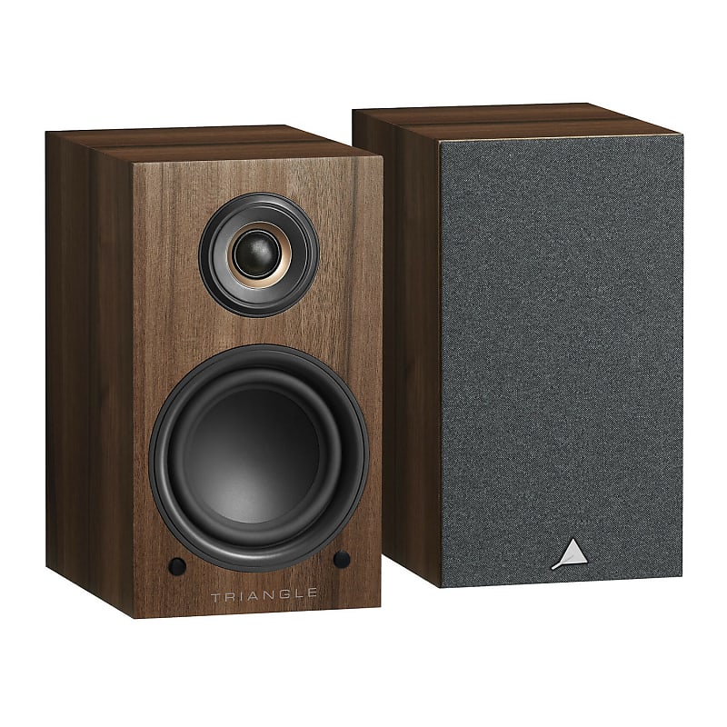 Triangle LN01A Wireless Bluetooth Bookshelf Speakers (Chestnut, Pair)