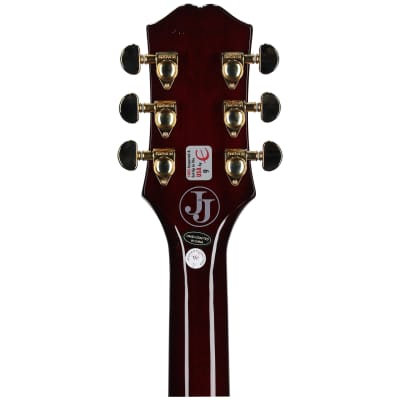 Epiphone Jerry Cantrell Wino Les Paul Custom Electric Guitar (with Case), Wine Red image 8