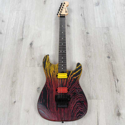 Charvel Pro-Mod San Dimas Style 1 HH FR E Ash Guitar, Ebony Fretboard, Sunburn image 3