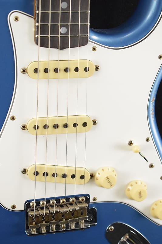 ◆ CustomElectrolic Relic Lake.P.BStrato◆ Customizable 1960 ST Electric Guitar Relic Lake Placid Blue
