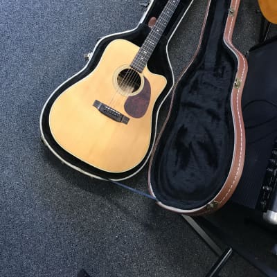 Alvarez by Kazuo Yairi DY74C acoustic electric guitar made in Japan 1980s in v.good-excellent condition with original hard case with key. image 1
