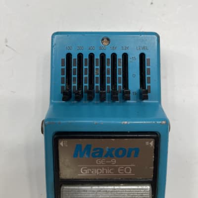 Maxon GE9 Graphic EQ Equalizer Rare Vintage Guitar Effect