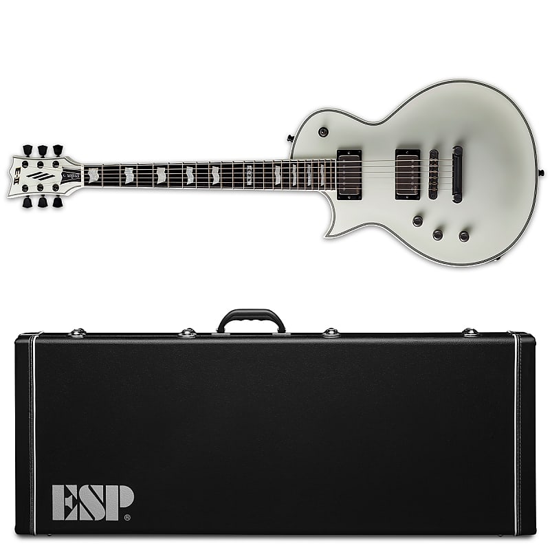 ESP E-II Eclipse LH Snow White Satin SWS Left-Handed Electric Guitar + Hard Case EC Made in Japan image 1