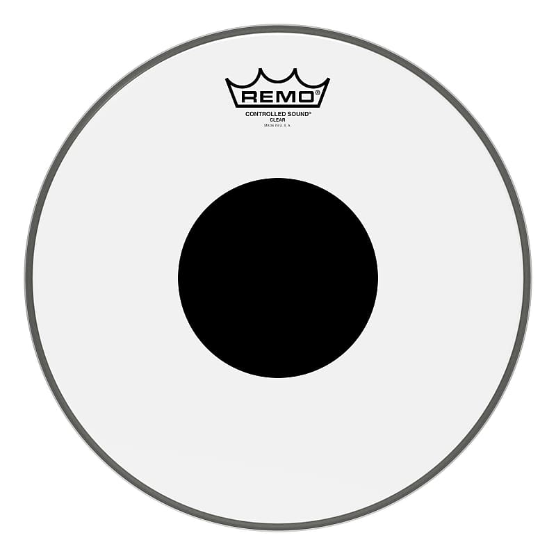 Remo 12" Clear Black Dot image 1