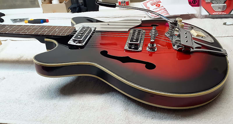 Teisco EP-2L 1966 Red Burst (Pedro Martins model) | Reverb