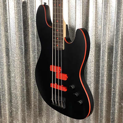 ESP LTD FBJ-400 Frank Bello 4 String Bass EMG PJ Black Satin #0307 Used image 6