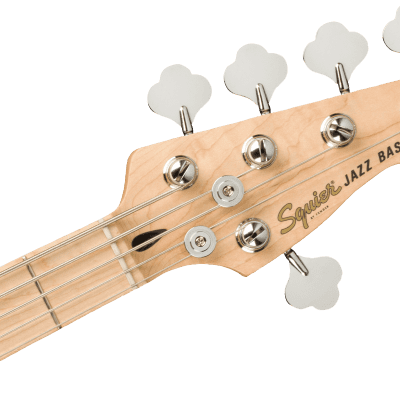 Squier Affinity Series Jazz Bass V, Maple Fingerboard, White Pickguard, Olympic White image 5
