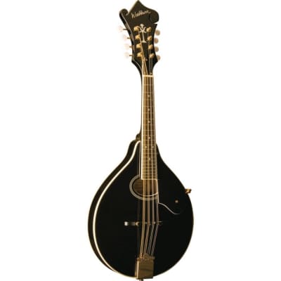 Washburn M1SDLB Americana Series Solid Spruce Top Gold Hardware A-Style Mandolin w/Oval Soundhole image 5