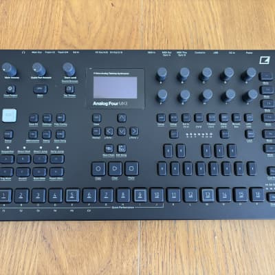 Elektron Analog Four MKII 4-Voice Tabletop Analog Synthesizer 2020 - Present - Black