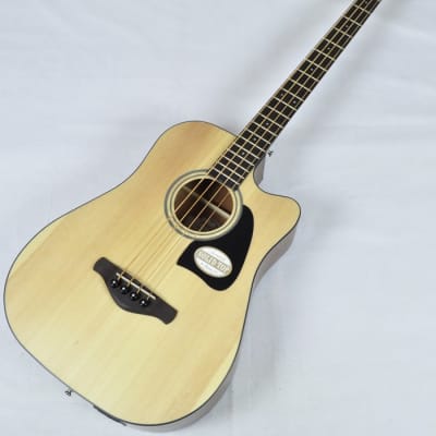 Ibanez AWB50CE-LG Artwood Series Acoustic Electric Bass in Natural Low Gloss Finish for sale