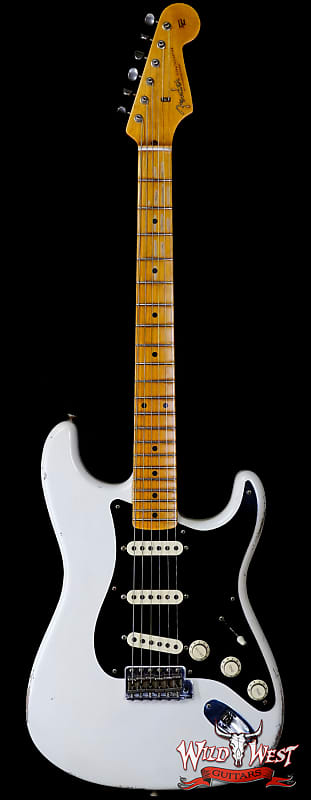 Fender Custom Shop Todd Krause Masterbuilt 1956 Stratocaster Josefina Handwound Pickups Journeyman Relic Olympic White 7.20 LBS image 1