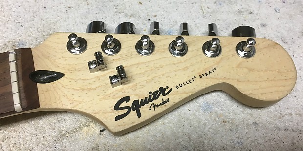 2014 Squier Bullet Strat Neck Rosewood Upgraded Tuners and String Guides Great Shape
