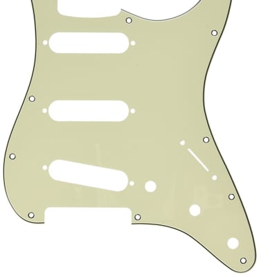 Genuine Fender Stratocaster/Strat 3-Ply 11-Hole Guitar Pickguard - MINT GREEN image 1
