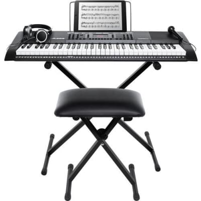 Alesis Harmony 61 MKII Portable Keyboard with Microphone, Hearphones, Stand and Bench