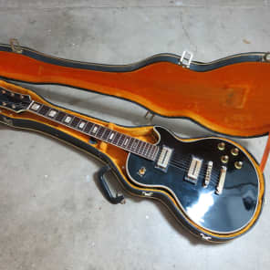 Vintage 1960s Univox Black Beauty MIJ LP Guitar With Original Case Nice! Teisco image 9