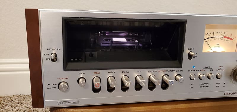 ★PIONEER STEREO CASSETTE DECK CT-7 【品１】 Pioneer CT-7 Stereo Cassette Deck Used Large VU Meters