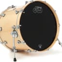 DW Performance Series Bass Drum - 18 x 22 inch - Natural Lacquer