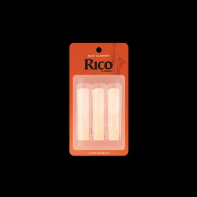 D'Addario Rico Bass Clarinet Reeds | Strength 2.5 | 3 Pack | REA0325 image 1
