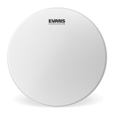 Evans G12 Coated White Tom Drum Head, 12 Inch image 1