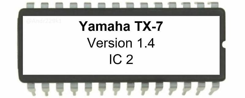 Yamaha TX7 FM Synthesizer Update OS Firmware chip TX-7 image 1