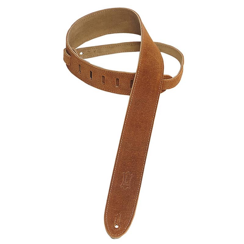 Levy's MS12 2" Suede Guitar Strap, Honey image 1