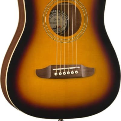 Fender Redondo Mini Acoustic Guitar - Sunburst image 1